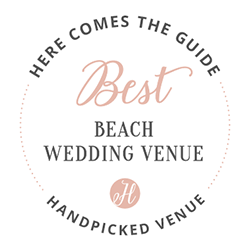 Here Comes The Guide "Best Beach Wedding Venue" award for Key Largo Lighthouse - A Handpicked, Stunning Florida Wedding Location